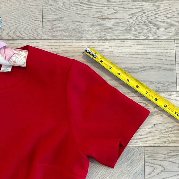Club Monaco Lynndalyn Red Dress size 12 - Picture 6 of 7